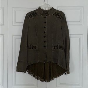 NWT Free People Army Green Jacket Size M